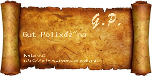 Gut Polixéna névjegykártya